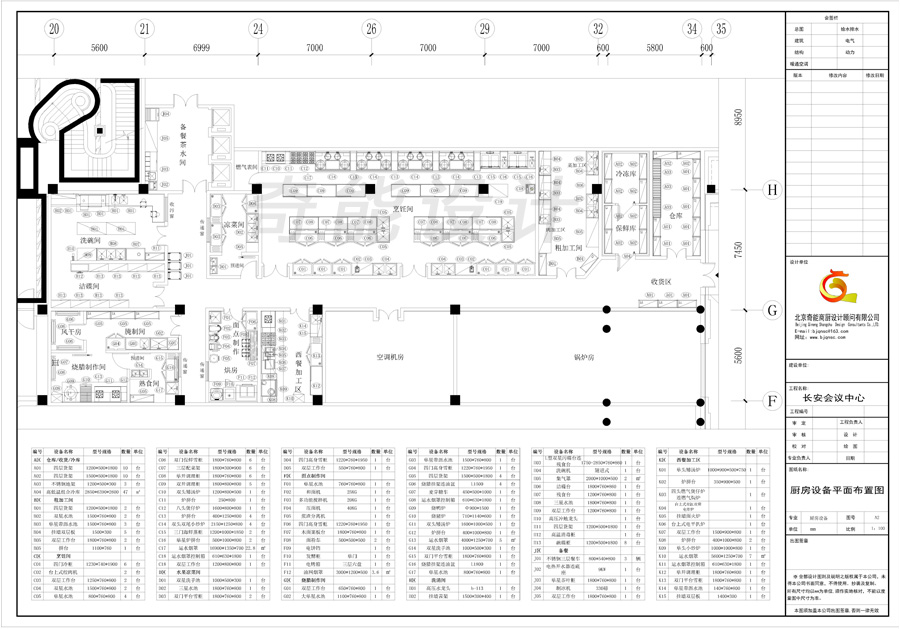 長安一號會所整體廚房設備設計